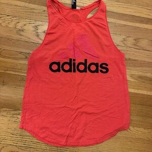 Adidas Women's Coral Tank Top with black logo sz L
